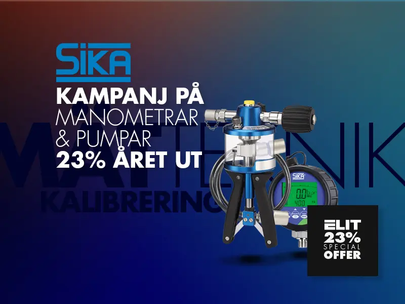 Kampanj på lagerförda Sikavaror året ut! 23% rabatt.